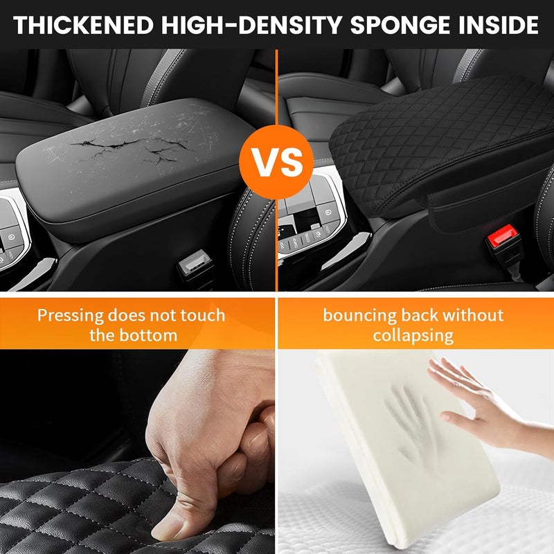 Rilsen Car Center Console Cover Armrest Cover for 2018-2023 2024 BMW X3 Center Console Pad Interior Accessories Car Armrest Seat Box Cover Protector with Pockets Storage Bag - Image 3